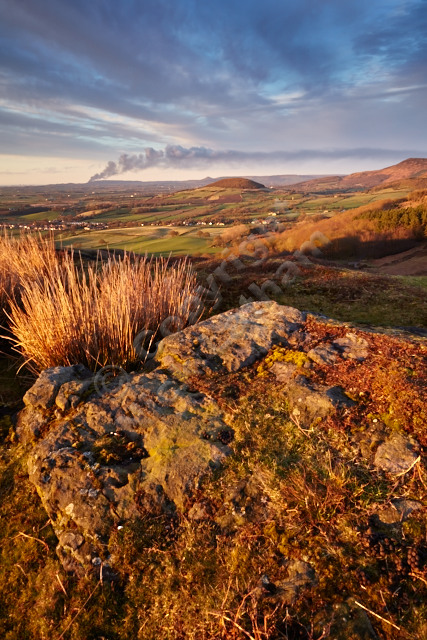 North Yorkshire moor fell rock landscape sunset gold golden view smoke cloud sky hill workshop Joe Cornish
